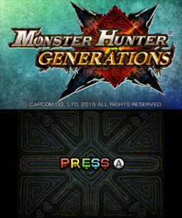 Monster Hunter Generations Title Screen